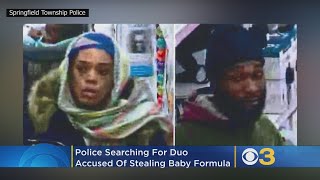 Springfield Township Police Searching For Man, Woman Accused Of Stealing Baby Formula