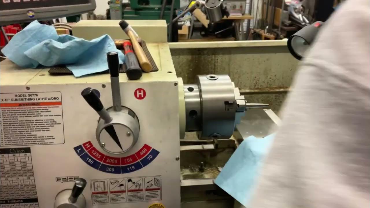 982. Straightening a bent phonograph spindle shaft…hint you need a