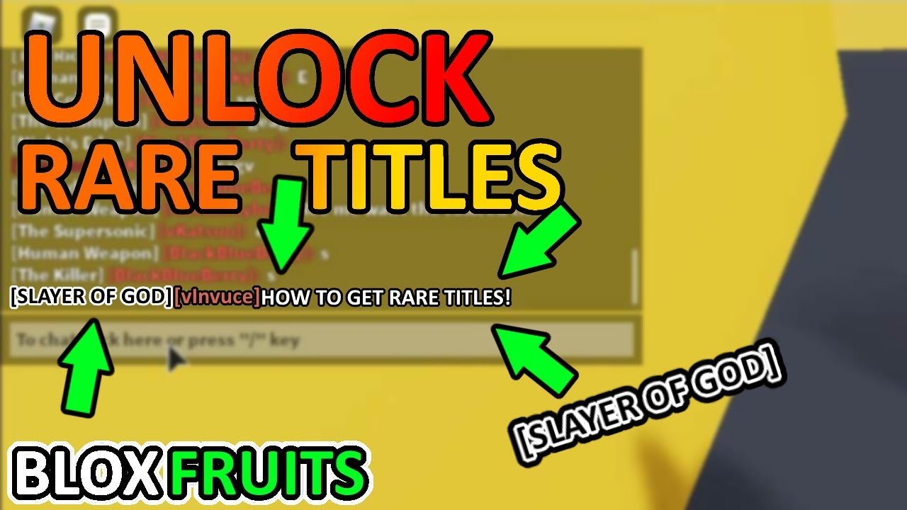 BLOX FRUITS UPDATE 12 HOW TO GET RARE CUSTOM TITLE! LOCATION