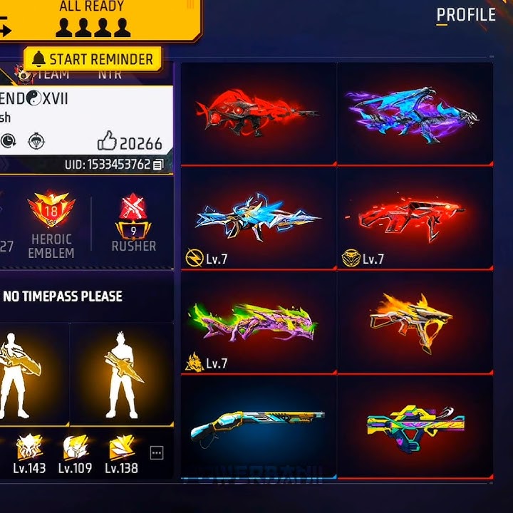 70 Level Richest Player Collection 🤑🔥 All Evo Max Gun Skins 😎🥰 #freefire #trending #rare #fyp #ff