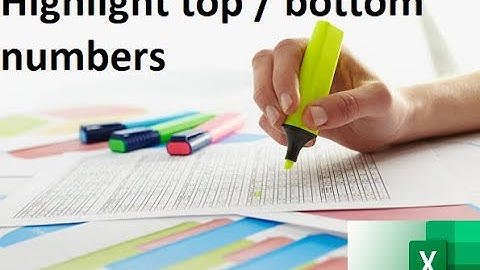 022. How to highlight top or bottom 10 values using conditional formatting! in 2 min! | EXCEL