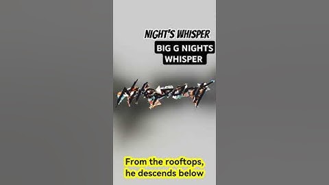 BIG G NIGHTS WHISPER LYRIC VIDEO