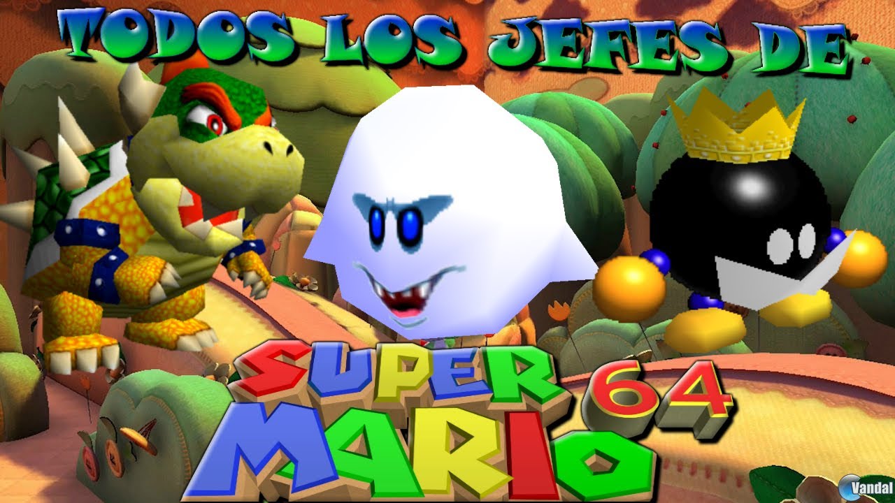 Todos Los Jefes De Super Mario 64 NO DAMAGE YouTube
