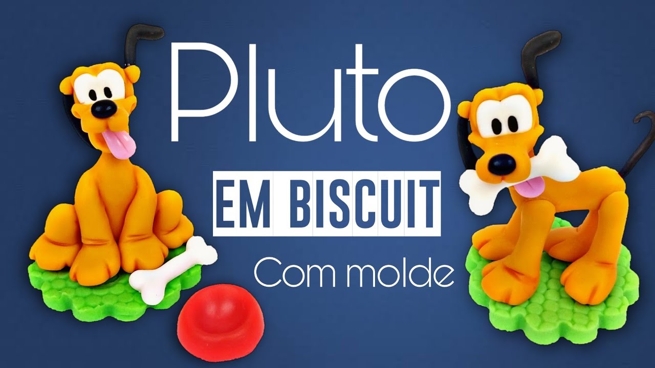 Pluto em Biscuit | Demonstração Molde Dog animado | Simone Moldes coleção Pierre Marinho