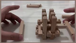 18 piece wooden puzzle brain benders screenshot 4