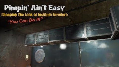 [Fallout 4] Qwapa Tips & Tricks | Changing The Look of Institute Furniture