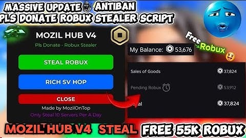 💸NEW ROBUX Stealer Script for PLS DONATE (2025) – Mobile & PC Showcase