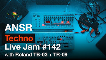 ANSR - Techno Live Jam - 142 with Roland TB-03 + TR-09