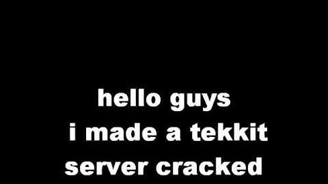 minecraft-tekkit cracked server (hamachi)
