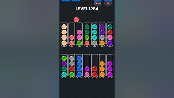 Ball Sort Puzzle nível 1284 #games #androidgameszone #pop #level #colors #puzzle #automobile #gaming