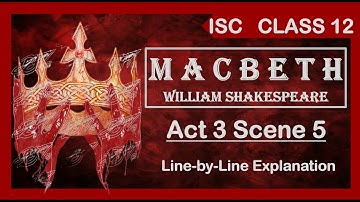 MACBETH Act 3 Scene 5 Line-by-Line Explanation William Shakespeare | ISC Class 12 @Aspiring_Minds