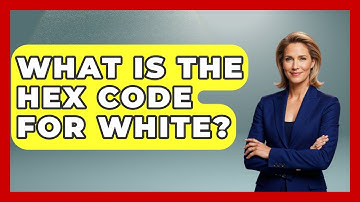 What Is The Hex Code For White? - Graphic Design Nerd