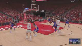 NBA 2K23 - ARTIST GILMORE WITH THE EPIC FINISH AND BIGTIME BLOCK ON THE OTHER END