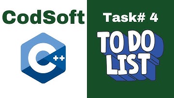 Task# 4 - To-Do List | CodSoft C++ internship | Computing Devotion