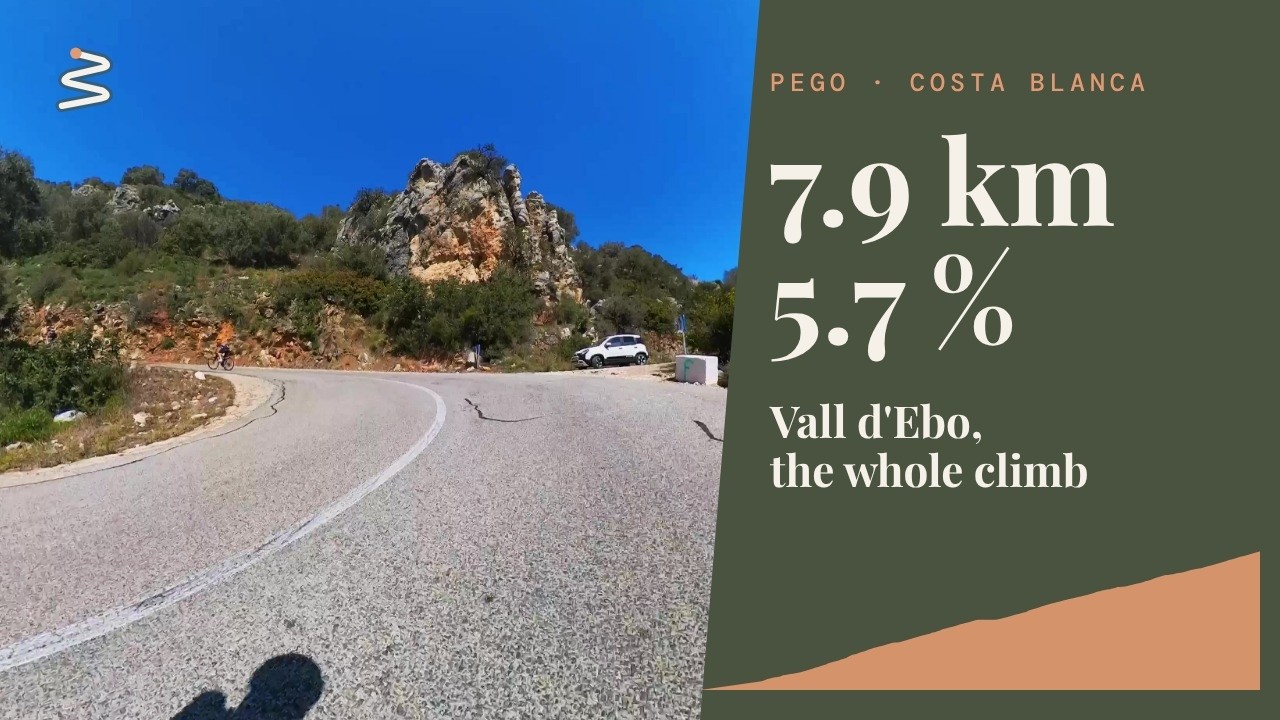 Port de la Vall d'Ebo from Pego | 7.9 km Climb, Costa Blanca 4K