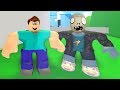 STEVE İLE ZOMBİK ŞİŞMAN ADAMDAN KAÇIŞ 😱 - Roblox