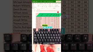 Excel Resize Trick in 5 Seconds 🤩 | Excel Secret You Should Know🎯 #Shorts #excel #exceltips #yitdoru