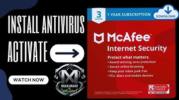 MCAFEE ANTIVIRUS ACTIVATE AND INSTALL ✌️
