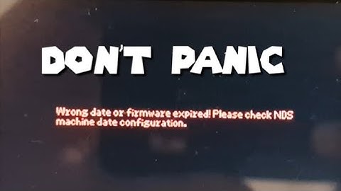 How to Fix The R4 DS Card firmware expired Error