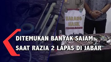 Ditemukan Banyak Sajam Saat Razia 2 Lapas Di Jabar