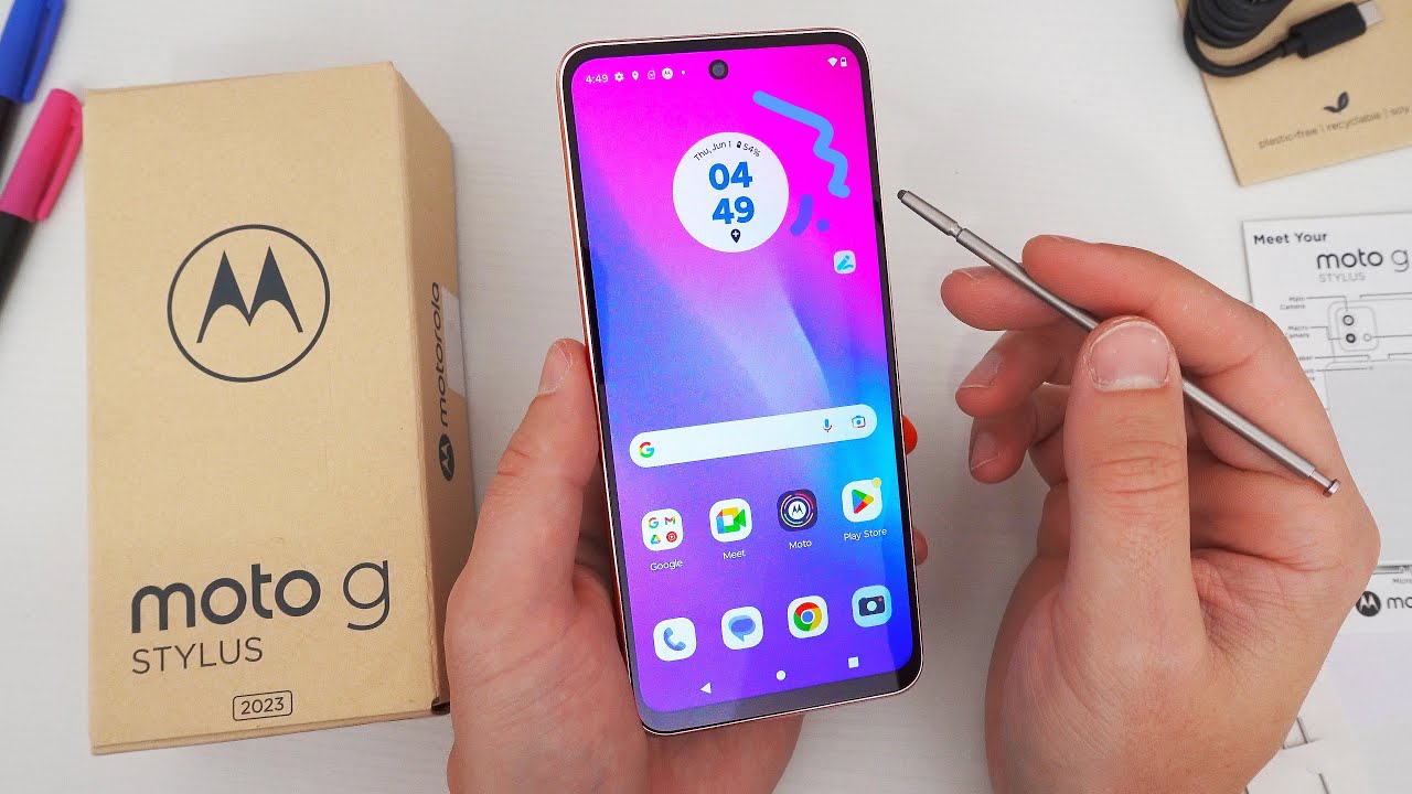 Motorola Moto G Stylus 4G/LTE (2023) Unboxing & First Impressions! (Glam  Pink) - YouTube