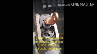 Lv cable termination - hydraulic foot pump