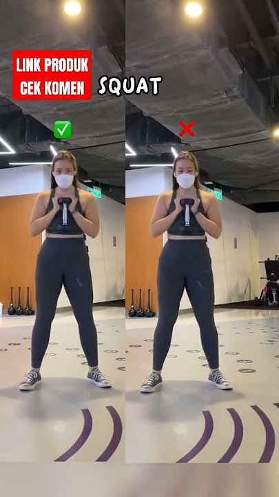 POSISI SQUAT YANG BENAR. ANTI SAKIT LUTUT #olahraga #gymathome #workout #latihanbeban #latihanotot