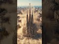 Giant Hand Drops Sagrada Família From the Sky! 😱 I#SagradaFamilia#Barcelona#GiantHand#CinematicVFX