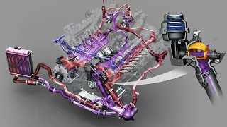 AUDI 4.0l V8-TFSI RS7 Engine - Water Cooling by DIGITALMEDIATECHNIK GMBH 1,522 views 5 months ago 1 minute, 12 seconds