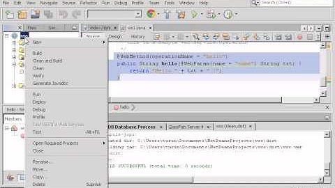 Tutorial Creation of Web services Netbeans + SOAPUI