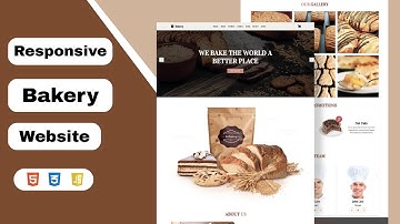 Responsive Bakery Website Design Using HTML - CSS - JAVASCRIPT | Learn HTML | Project for Beginners