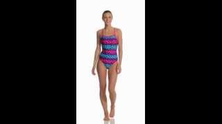 Waterpro Jungle Thin Strap One Piece Swimsuit | SwimOutlet.com