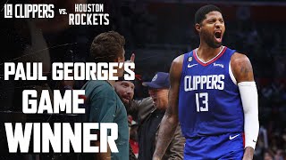 FINAL MINUTE IN WIN OVER THE HOUSTON ROCKETS. | LA Clippers