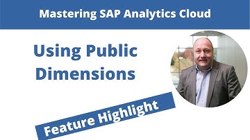 How to create Public Dimensions | SAP Analytics Cloud Online Training