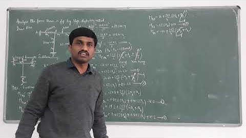 Analysis of non-sway frame by slope-deflection method