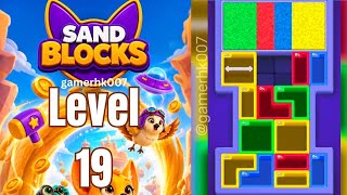 Sand Block Level 19 Walkthrough Solution 