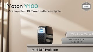 Yoton Y100 Vidéoprojecteur DLP - Mini Projecteur Portable - 480P native & support 1080P - Unboxing