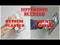 Difference Between Gypsum Plaster & Cement Plaster