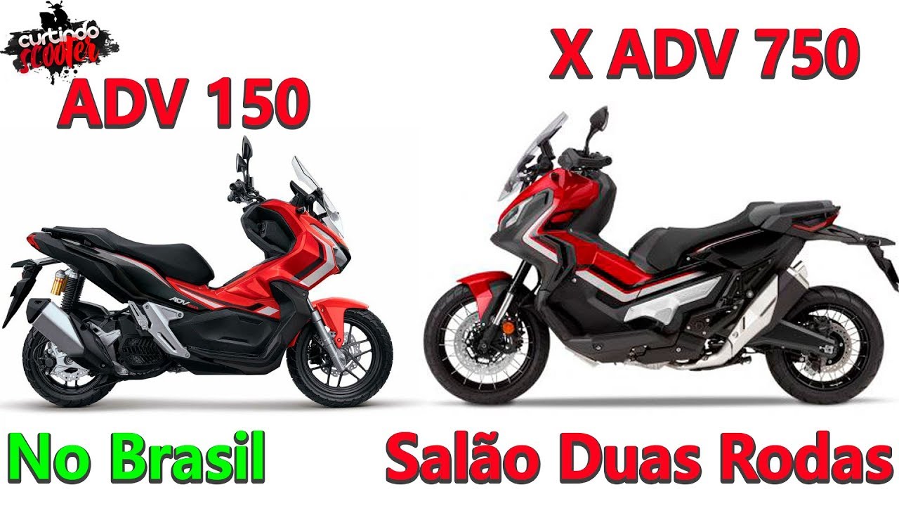 Nova Honda Adv 150 E Xadv 750 No Brasil Salao Duas Rodas 19 Youtube