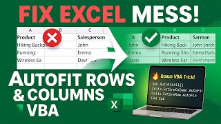 How to Autofit Columns & Rows in Excel (With VBA Trick)