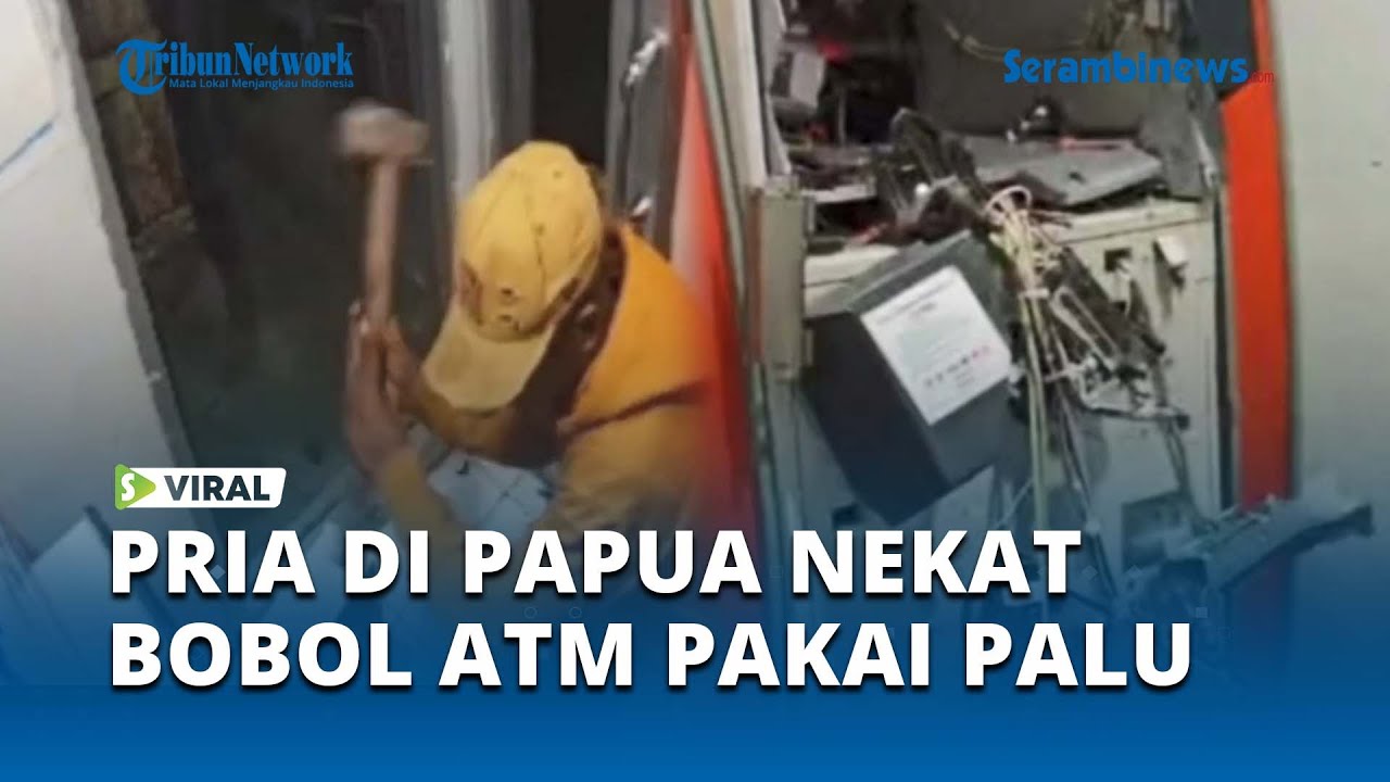 Bawa Palu, Pria di Biak Papua Gagal Bawa Kabur Uang di ATM, Sempat Rusak CCTV
