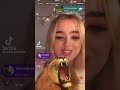 Tiktok live streamers reaction to lion gift