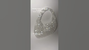 Crystal Glass Cleo Bag Went to USA Bags are custom Made & Video tutorials #trendybag #crystalbag