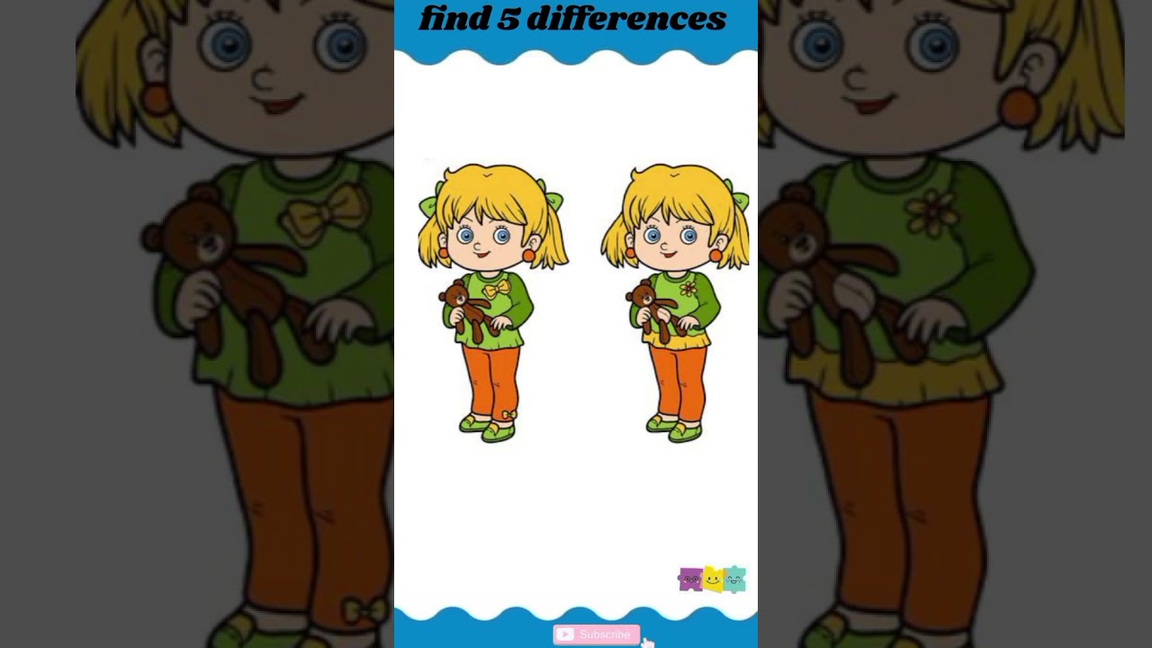 find 5 differences between 2 pictures 