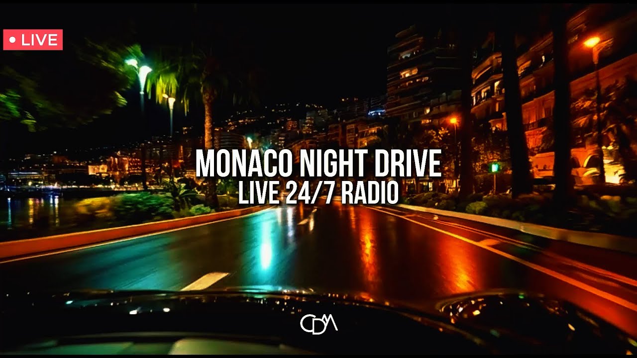 Monaco Night Drive Radio 24/7 Live  | Chill Deep House • Nu Disco • Vocal House