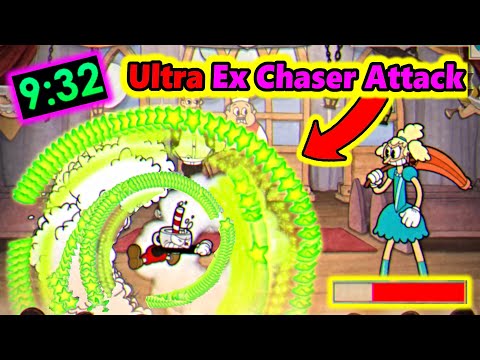 Cuphead + DLC - All Bosses Speedrun Using Ultra Ex Chaser (Healthbars Included)