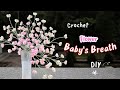 How To Crochet A Baby S Breath Simple And Easy Crochet Flowers For Beginner 