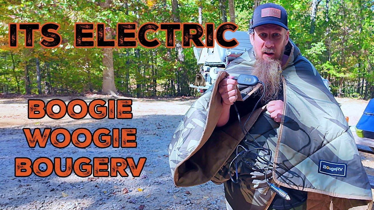 BougeRV Electric Camping Blanket: Warm Tent, Zero Fuss - YouTube