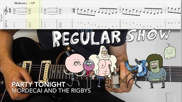 Regular show - Party tonight (guitar cover + tabs)