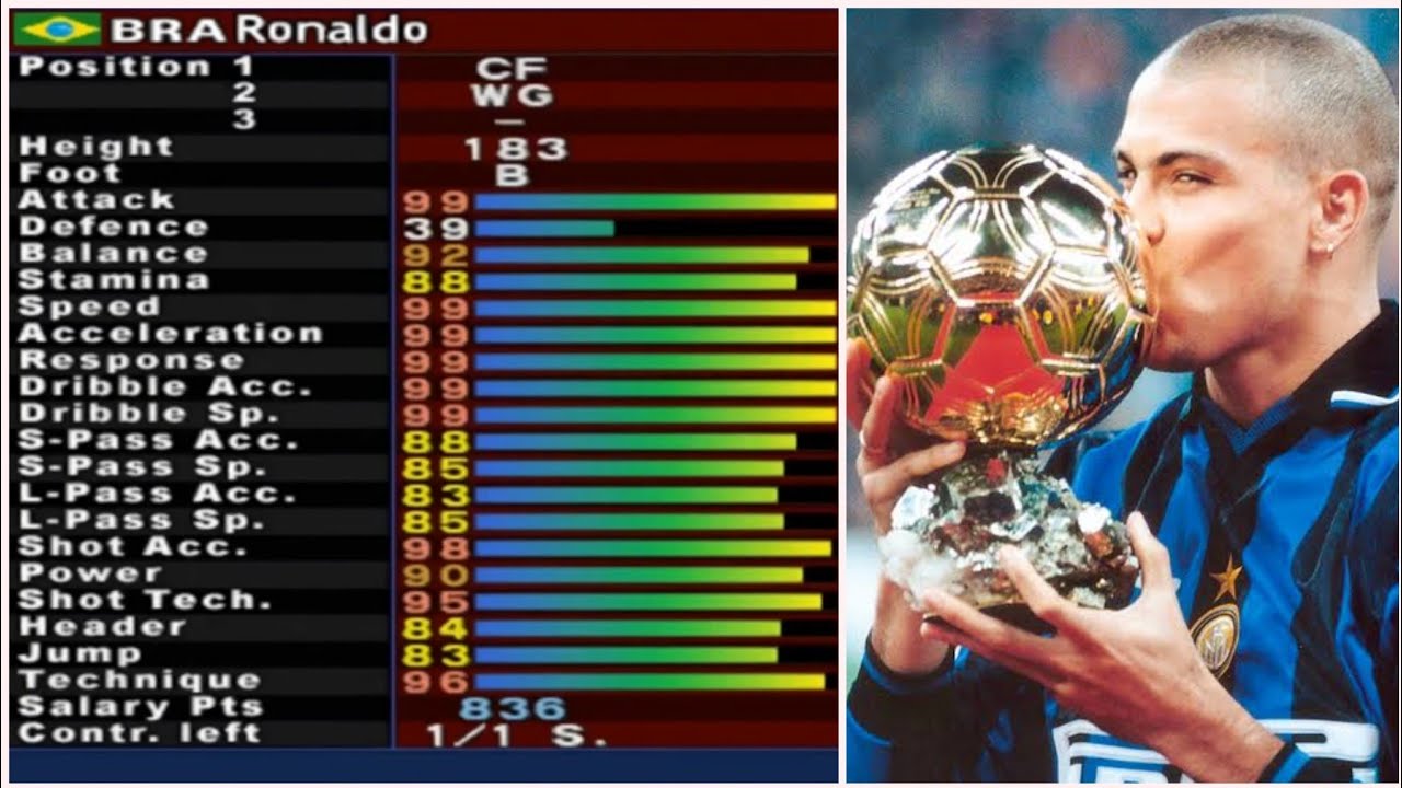 PES 2 - All Stars Anos 90 - Stats - PS2